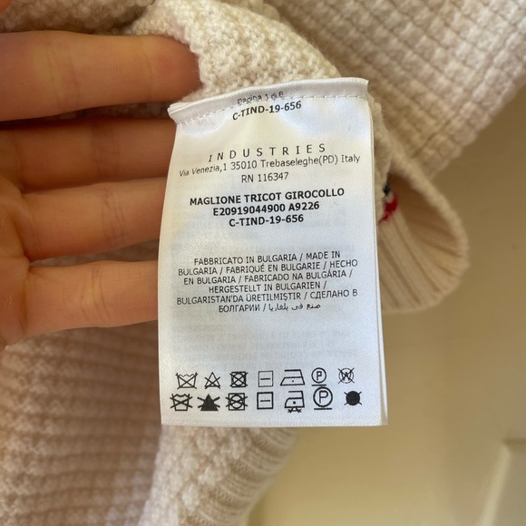 Authenticated Moncler Maglione Tricot Girocollo Virgin Wool Pullover Size L - Picture 4 of 10